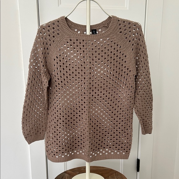 Cynthia Rowley Sweaters - Cynthia Rowley Women's Brown Knit 3/4 Sleeve Sweater